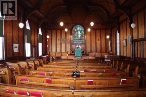 The former Pilgram United Church has an all-wood interior