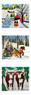 3 timbres de pPostes Canada
