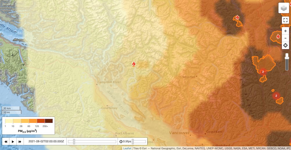 Wildfire smoke clouding the skies in BC - Canada Info