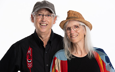 Terry Hunter and Savannah Walling in a professional photo against a white background