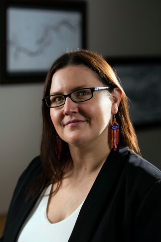 Image shows Dr. Kisha Supernant,, director of the Institute of Prairie and Indigenous Archology at the University of Alberta