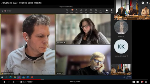 Screenshot of virtual meeting.