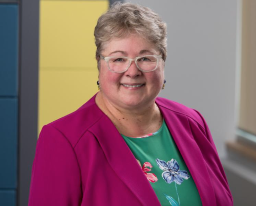 Portrait photo of Sue Smith, the CEO and registrar at the Nova Scotia College of Nursing. 