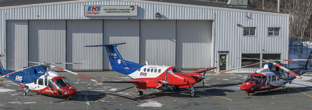 Emergency Health Services LifeFlight plane unveiled for non