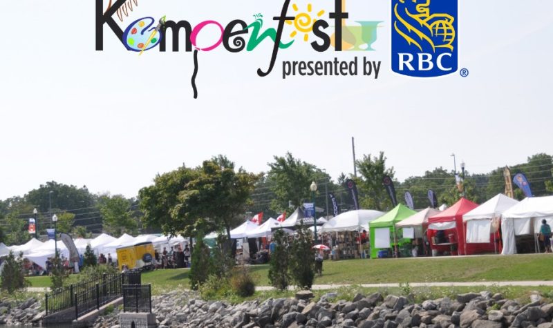 Artisants du Kempenfest au bord de l'eau à Barrie Ontario