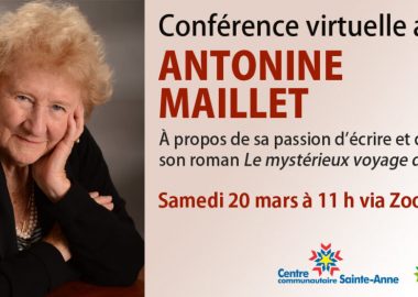 Conférence virtuelle avec Antonine Maillet