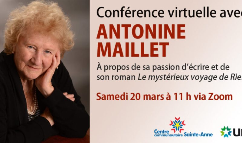 Conférence virtuelle avec Antonine Maillet