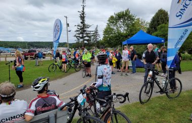 Rassemblement cyclisme du Great Waterfront Trail Adventure