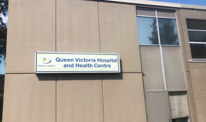 Side of the Queen Victoria Hospital in Revelstoke.