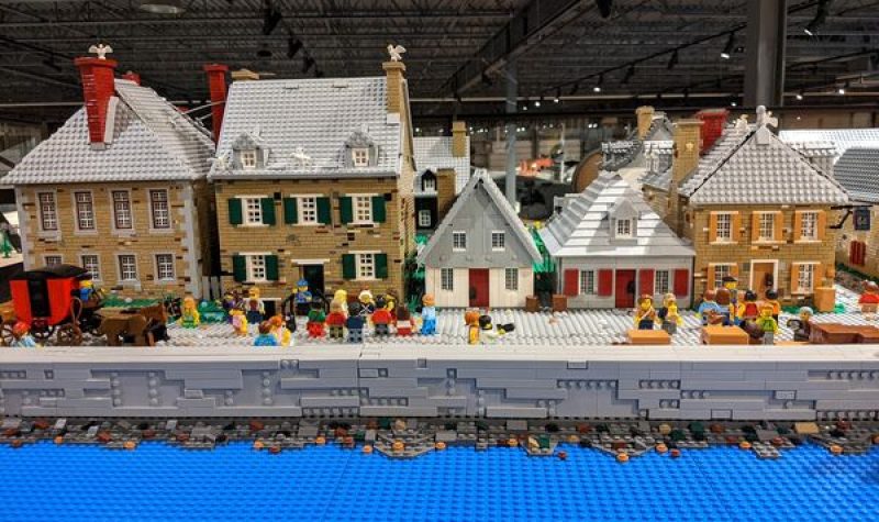 Recréation Lego de la Forteresse de Louisbourg.