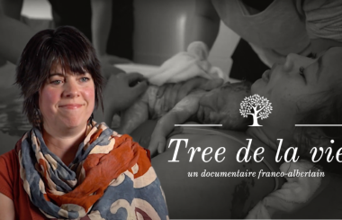 La pochette du documentaire Tree de la Vie, avec Chantal Gauthier-Vaillancourt au premier plan.