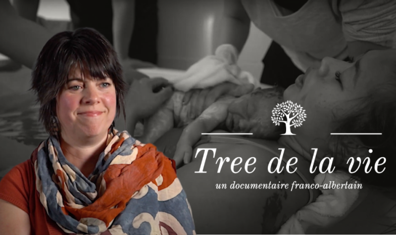 La pochette du documentaire Tree de la Vie, avec Chantal Gauthier-Vaillancourt au premier plan.