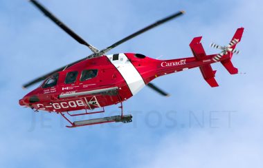 Hélicoptère de la Garde côtière canadienne.