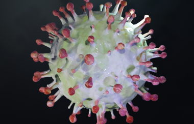 Illustration du virus de la COVID-19