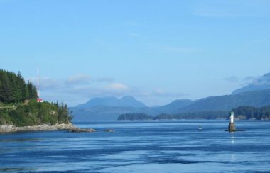 Looking across to Cortes Island