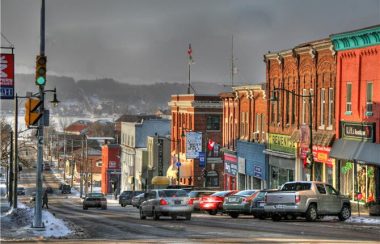 La rue Main direction nord, Penetanguishene