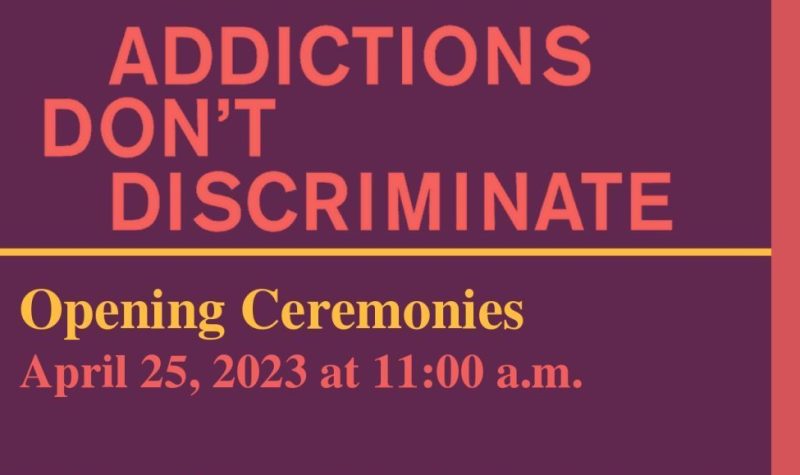 Programme du déroulement de la cérémonie sur les addictions ne font pas de discrimination : (Photo : Amba Houle)
