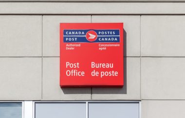 Canadian Post office sign
