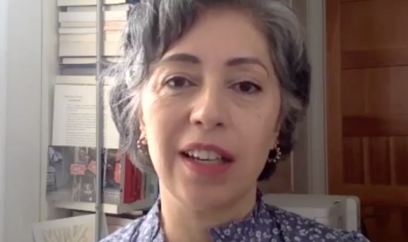 Captura de video entrevista a Alejandra Bravo.