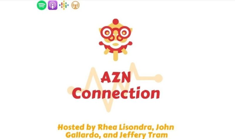 Azn Connection podcast logo against a white background.