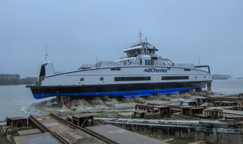 Ferry destined for Campbell River-Quadra Island route