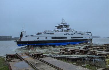 BC Ferries’ fourth Island Class vessel launches at Damen Shipyards Galati in Romania