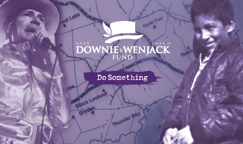 A banner photo for the Downie and Wenjack fund