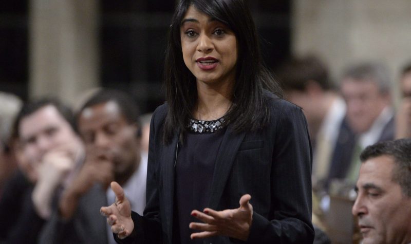 Tourism Minister Bardish Chagger answers a question during Question Period in the House of Commons on Parliament Hill in Ottawa, on Tuesday, Feb.23, 2016. THE CANADIAN PRESS/Adrian Wyld