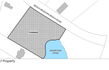 Property map of proposed triplex development