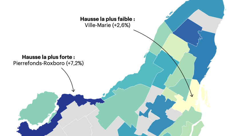 Illustration de quelques taux de taxes municipales  dans le budget de la Ville de Montréal. (Photo: Ville de Montréal)