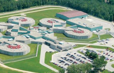 Vue aérienne du Centre correctionnel du Centre-Nord