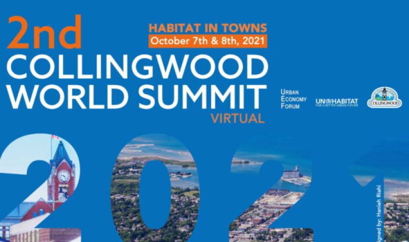Affiche du 2e sommet sur le développement durable de Collingwwod
