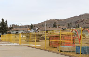 TRavaux en cours pour la nouvelle école.