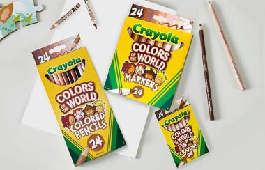 Pic showing some packs of crayons from Crayola's new colors of the World range