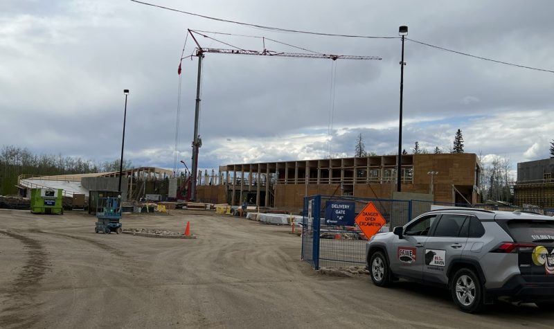 Image shows Construction of Métis Cultural Center