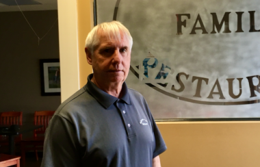 Danny Patterson standing inside Patterson's Restaurant.  The restaurant is for sale after 27 years being operated by Patterson.  Photo: Erica Butler