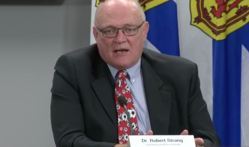 Nova Scotia's chief medical officer of health, Dr. Robert Strang