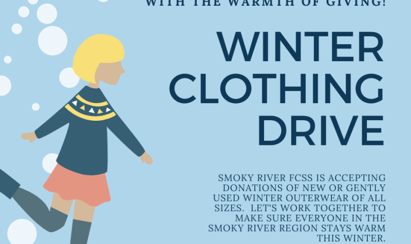 Annonce pour amasser des vêtements d'hiver