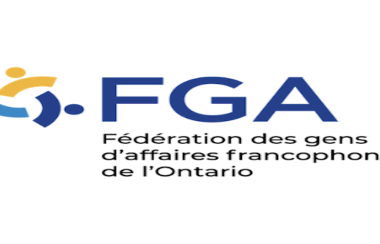 Le logo de Fédération des gens d'affaires francophones de l'Ontario (FGA).