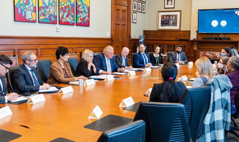 Reunión de trabajo entre RNAO y miembros de Gobierno Provincial | Foto: twitter @fordnation