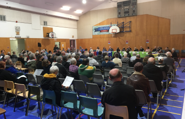 The Church by the Lake gym, which will also serve as the polling station for Tantramar on November 19, 21, and 28, 2022. Photo: Erica Butler