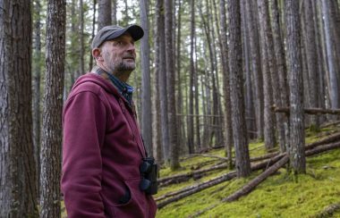 Frank Doyle in the Date Creek Experimental Forest, Kispiox, B.C.