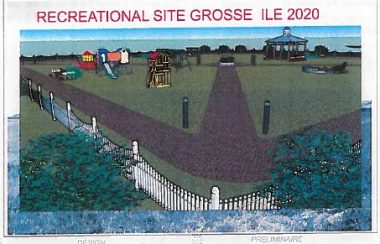 A photo of the planned Intergenerational Park in Grosse Ile.