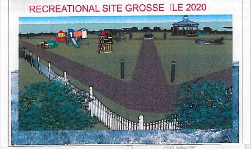 A photo of the planned Intergenerational Park in Grosse Ile.