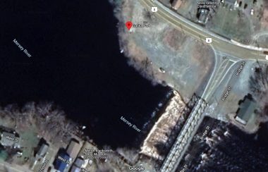 Satellite map view of Garika Park in Milton Nova Scotia