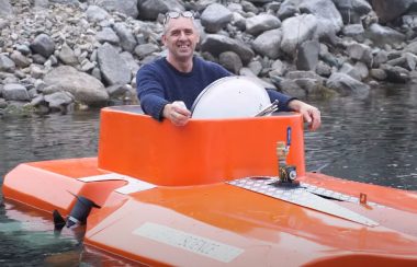 Hank Pronk builds and tests his homemade submarines in the Kootenays. Courtesy of Hank Pronk/Youtube.