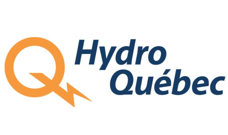 The logo of Hydro Quebec, with a yellow Q featuring a lightning bolt and blue letters.
