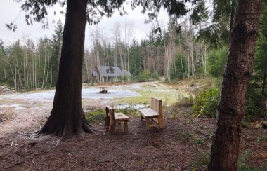 The Cortes Commons land in Mansons Landing on Cortes Island