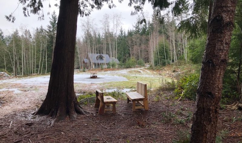 The Cortes Commons land in Mansons Landing on Cortes Island