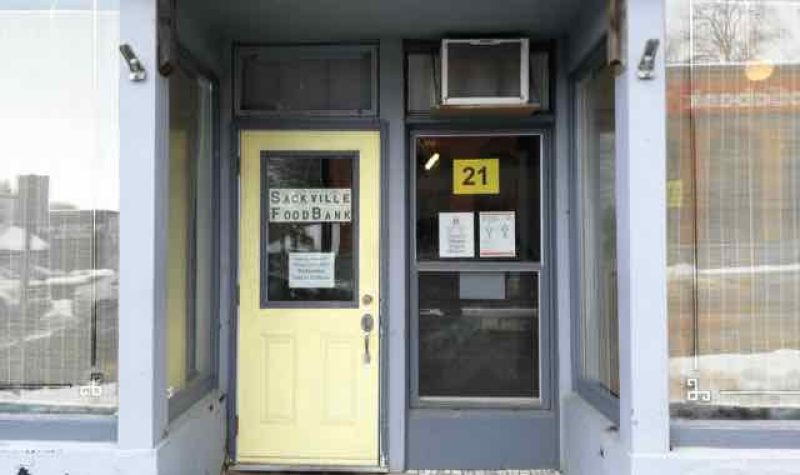 The Sackville Food Bank’s temporary location at 21 Bridge Street, right beside the Black Duck Cafe. Photo: Erica Butler